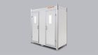 Double portable toilet ceramic