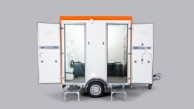 Mobile double 300L toilet