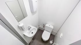 Double portable toilet ceramic