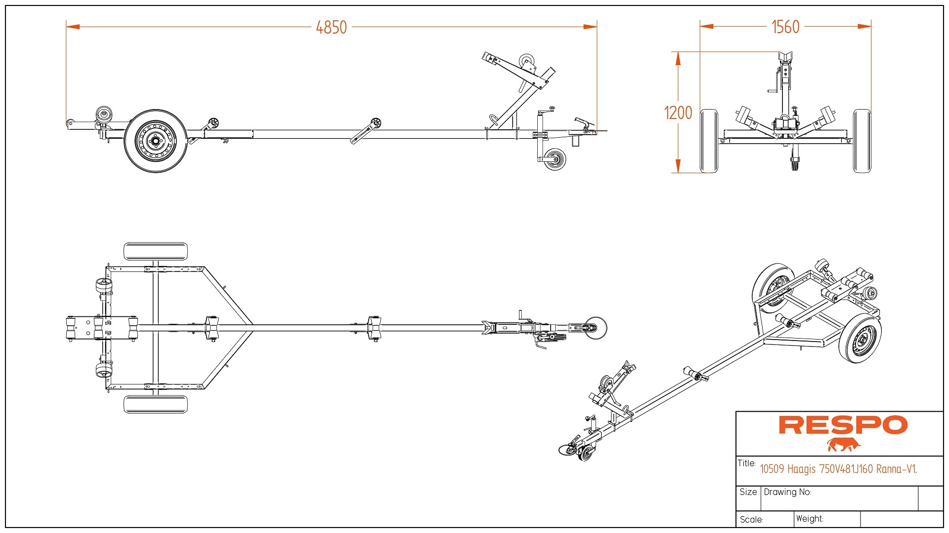 900V481J160 Harbor trailer