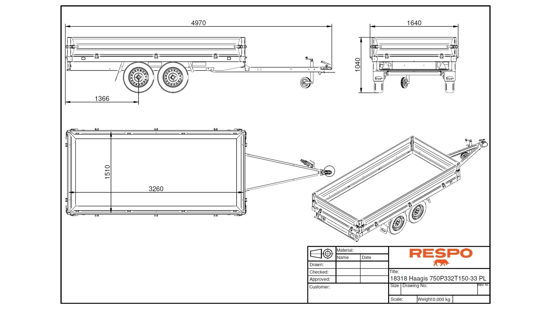 750P332T150 PLH Platforma