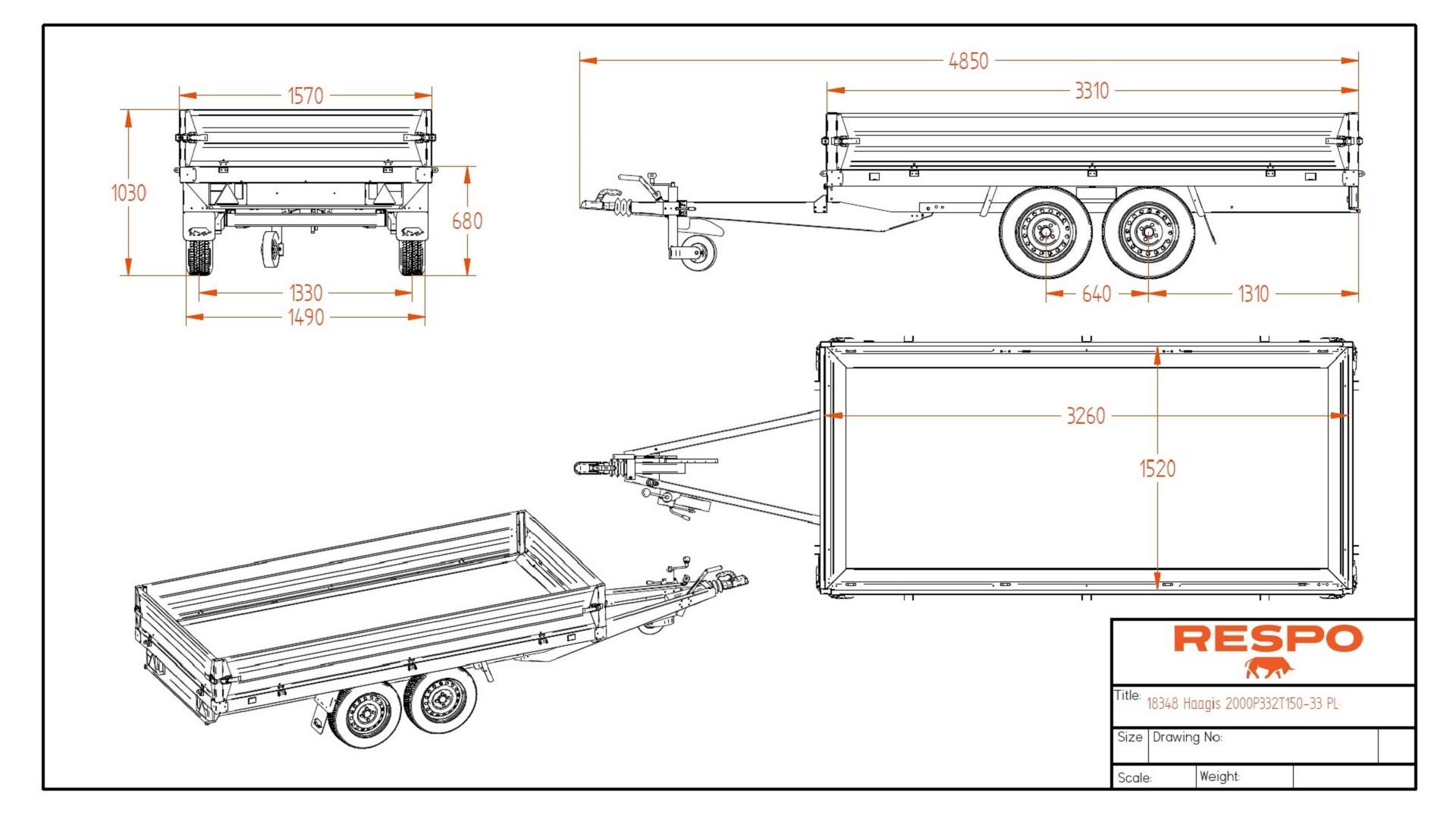 2000P332T150 PLH Platform