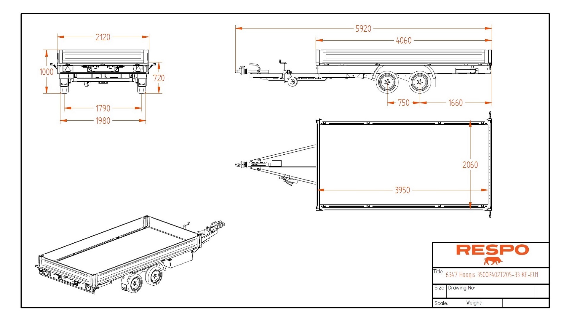 3500P402T205 Platform (su priedais)